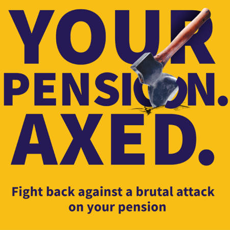 UCU poster publicising university employers' attack on the USS pension scheme